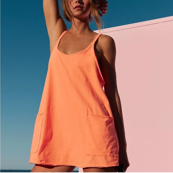 Free People Hot Shot Mini Dress in Hot Watermelon NWOT Size XS & Small - Picture 5 of 10